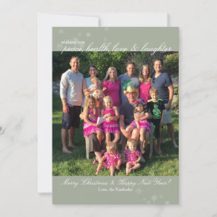 Christmas Card - Peace, Health, Love & Laughter