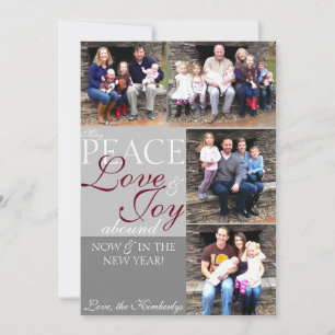 Christmas Card - Peace, Love, Joy