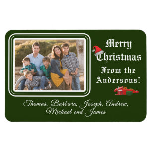 Christmas Card Photo Magnet