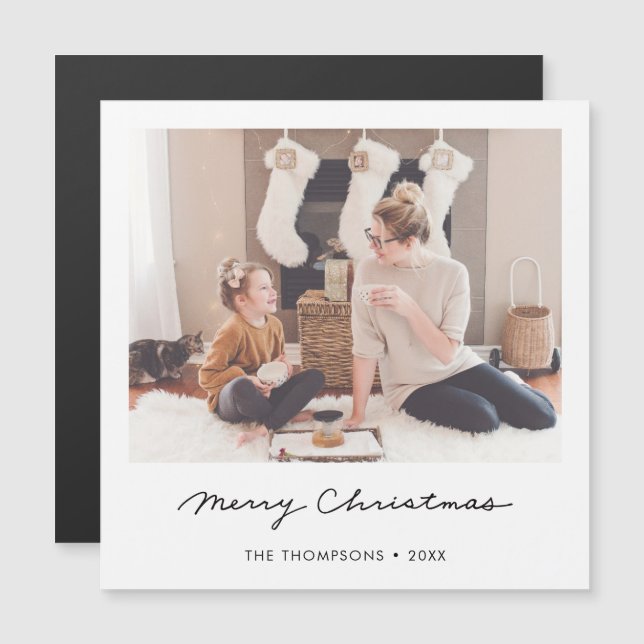 Christmas Card Photo Magnet (Front/Back)