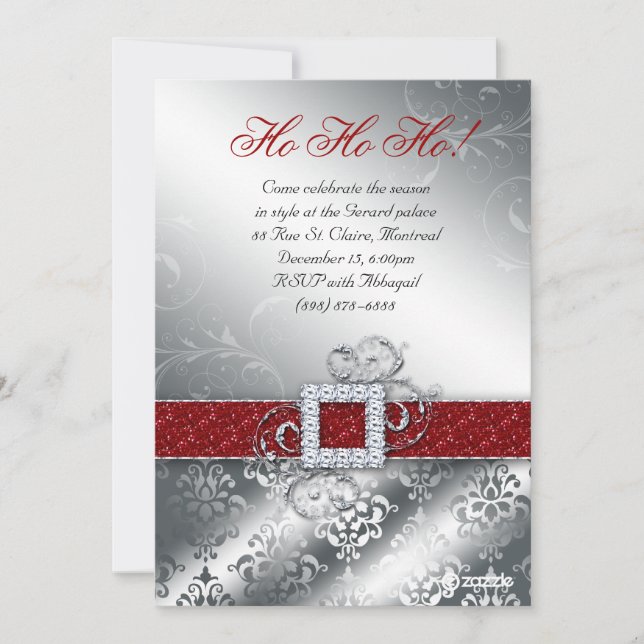 Christmas Card Photo Santa Belt Glitter Suit (Front)