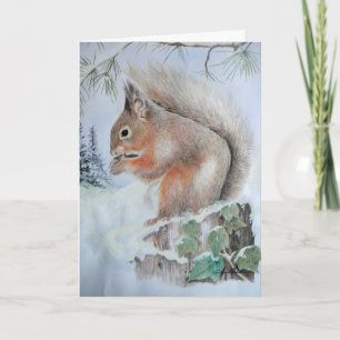 Christmas Card - Red Squirrel