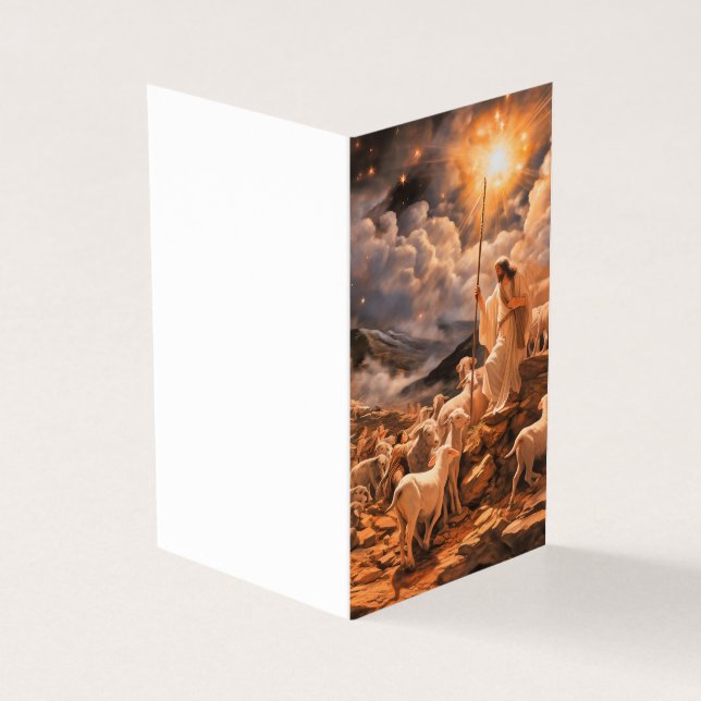 Christmas Card Religious Personalised (Outside)