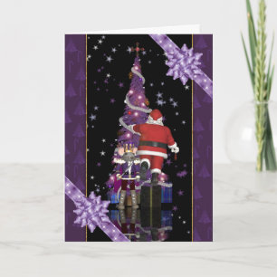 Christmas Card Santa Nutcracker Mouse King Holiday