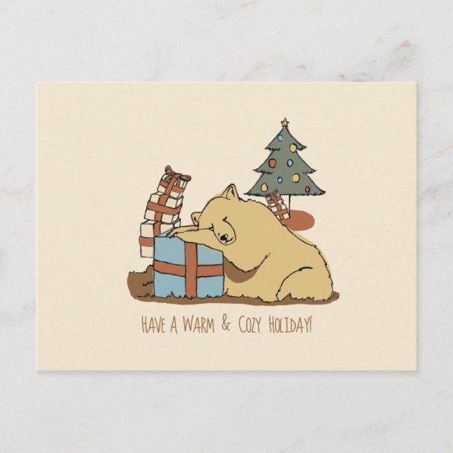 Christmas Card - Sleeping Bear  (Front)