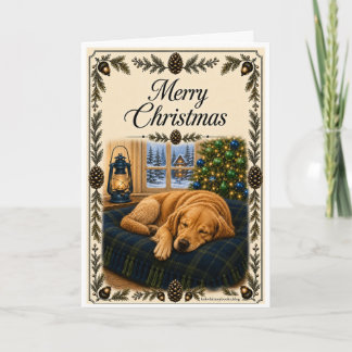 Christmas Card - Sleeping Dog
