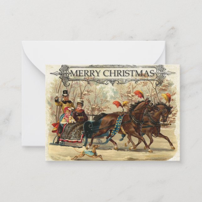 Christmas Card - Sleigh (Front)