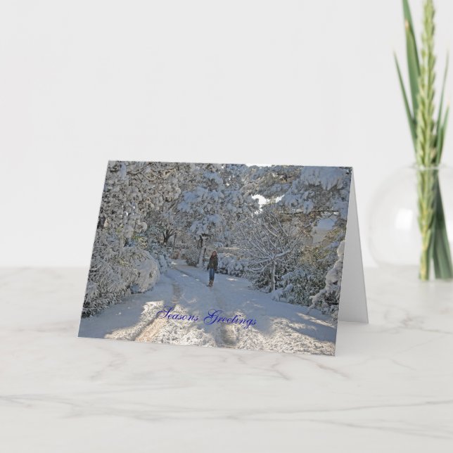 Christmas Card Snow Scene (Front)