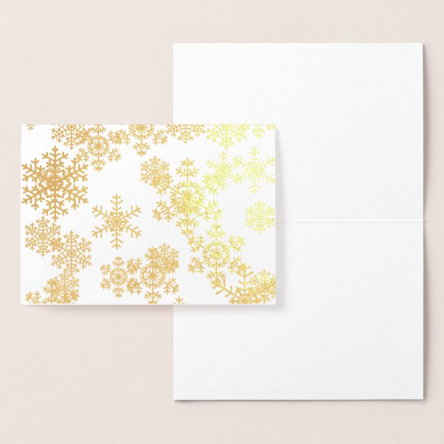 Christmas Card-Snowflakes Foil Card (Display)