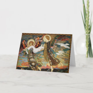 Christmas Card: St. Bride Carried by Angels Holiday Card