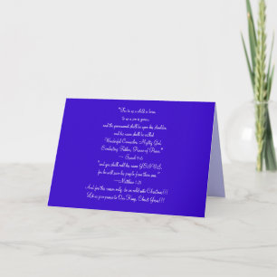 Christmas Card, The Reason we celebrate Christmas Holiday Card