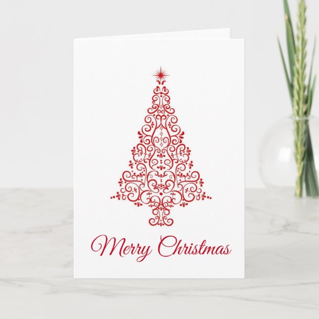 Christmas Card-Tree Holiday Card (Front)