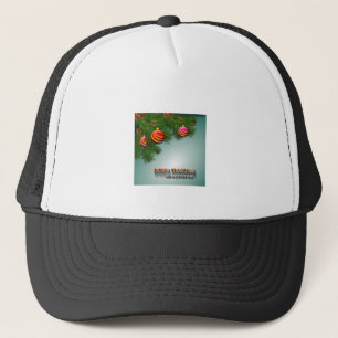 Christmas card trucker hat