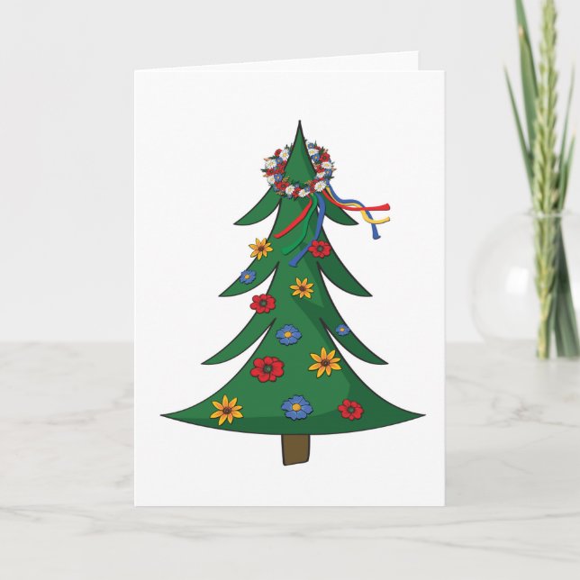 Christmas Card - Ukrainian Vinok (Front)