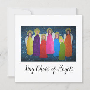 Christmas Card: Vibrant Choir of Angels