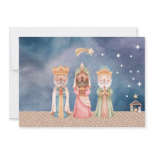 Christmas card w/ The Wise Men watercolor