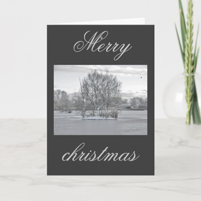 Christmas card winter scene (Front)