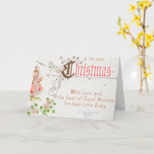 Christmas Card with a girl