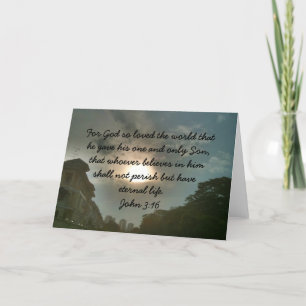 Christmas card with bible verse