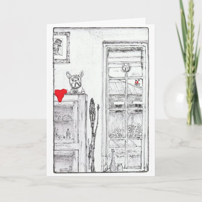 Christmas Card with cute dog (Front)