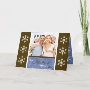 Christmas Card with Family Photo Insert