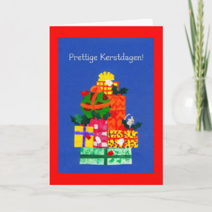 Christmas Card with Gifts - Dutch Greeting