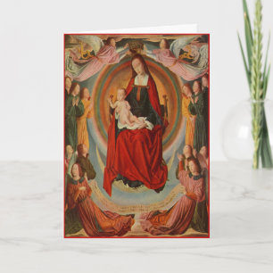 Christmas Card with Madonna & Child - Customisable