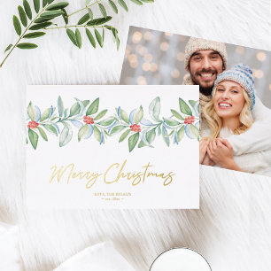 Christmas Card with Photo Stationery
