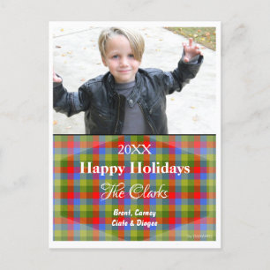 Christmas Card with Tartan Postcard - HAMbWG