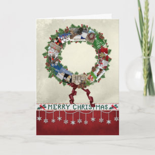 Christmas Card Wreath