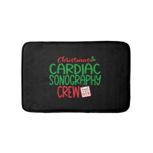 Christmas cardiac sonographer  bath mat