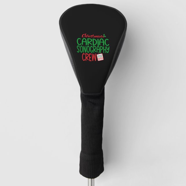 Christmas cardiac sonographer  golf head cover (Front)