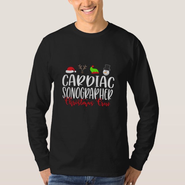 Christmas cardiac sonographer T-Shirt (Front)