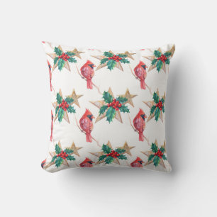 Christmas Cardinal  Cushion
