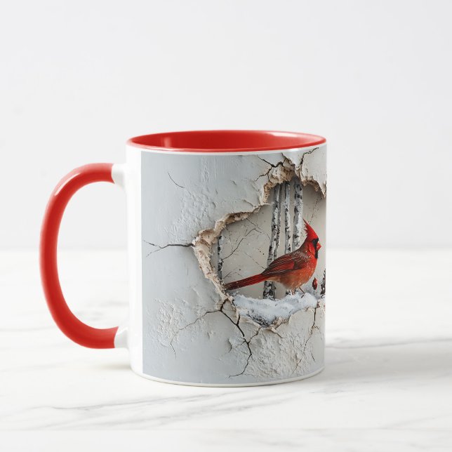 Christmas Cardinal Mug (Left)