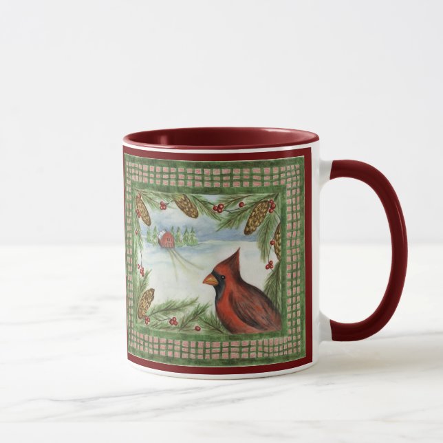 Christmas Cardinal  Mug (Right)