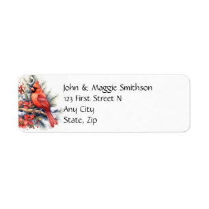 Christmas Cardinal Red Bird Animal Fun Holiday Art