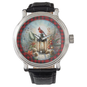 Christmas Cardinal Remember Loved one Lantern Watch