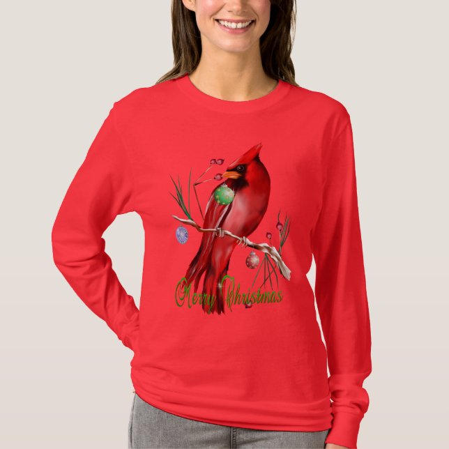 Christmas Cardinal Shirt (Front)