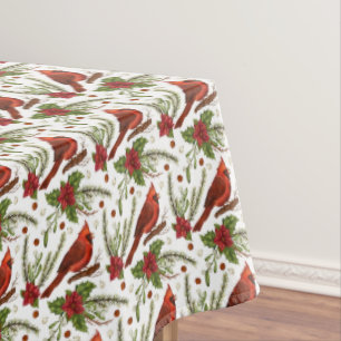 Christmas Cardinal Tablecloth