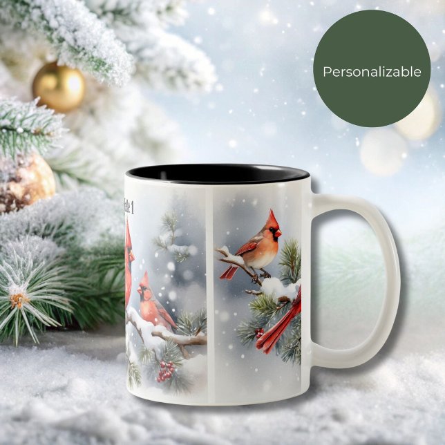 Christmas Cardinals in the Snow 1 Mug (Creator Uploaded)