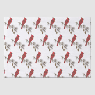 Christmas Cardinals Tissue Paper