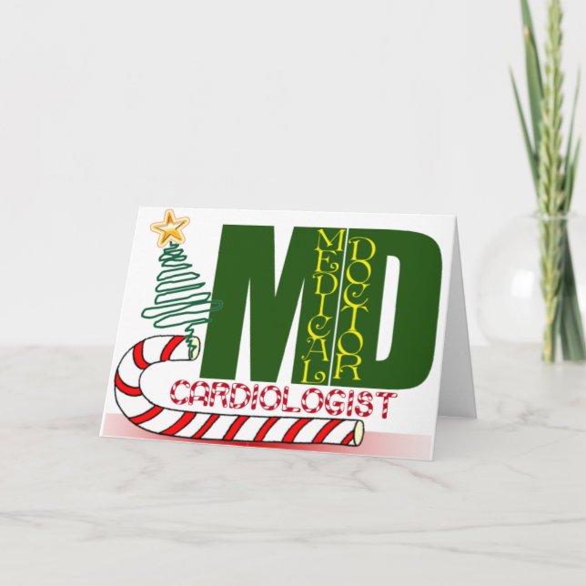 CHRISTMAS CARDIOLOGIST HOLIDAY CARD (Front)
