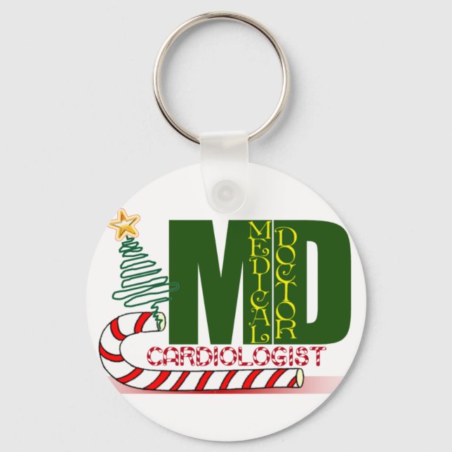 CHRISTMAS CARDIOLOGIST KEY RING (Front)