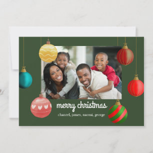 Christmas Cards Personalised Photo Ornaments Style