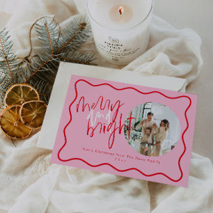 Christmas Cards Red And Pink Holiday Cards