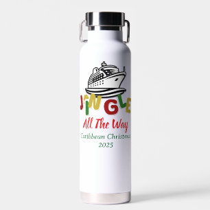 Christmas Caribbean Cruise ''Jungle'' Personalise Water Bottle