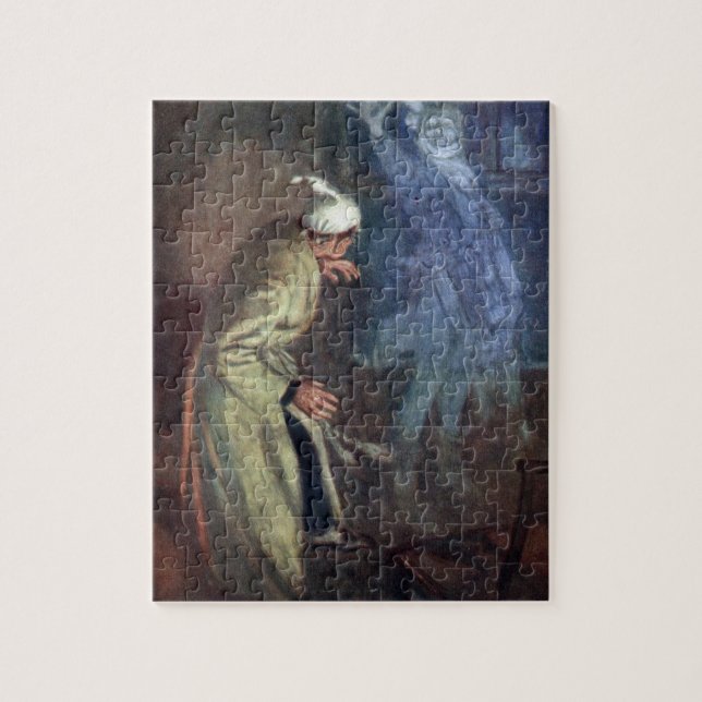 Christmas Carol 1911c Vintage Art Print Jigsaw Puzzle (Vertical)