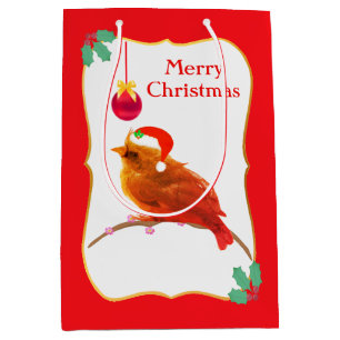Christmas Carol Little Bird Medium Gift Bag