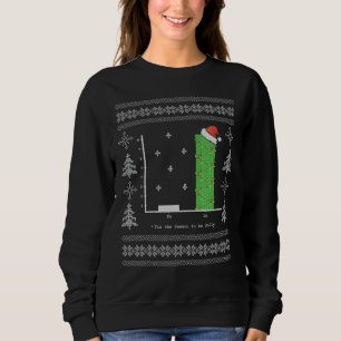 Christmas Carol Math Bar Graph Ugly Christmas Sweatshirt